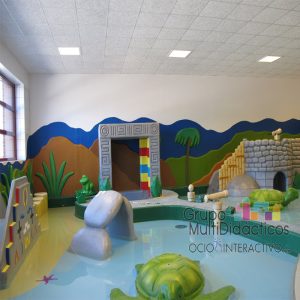 Parques acuáticos infantiles con tematizacion infantil