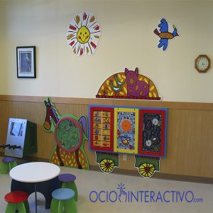 Juegos infantiles en una clinica
